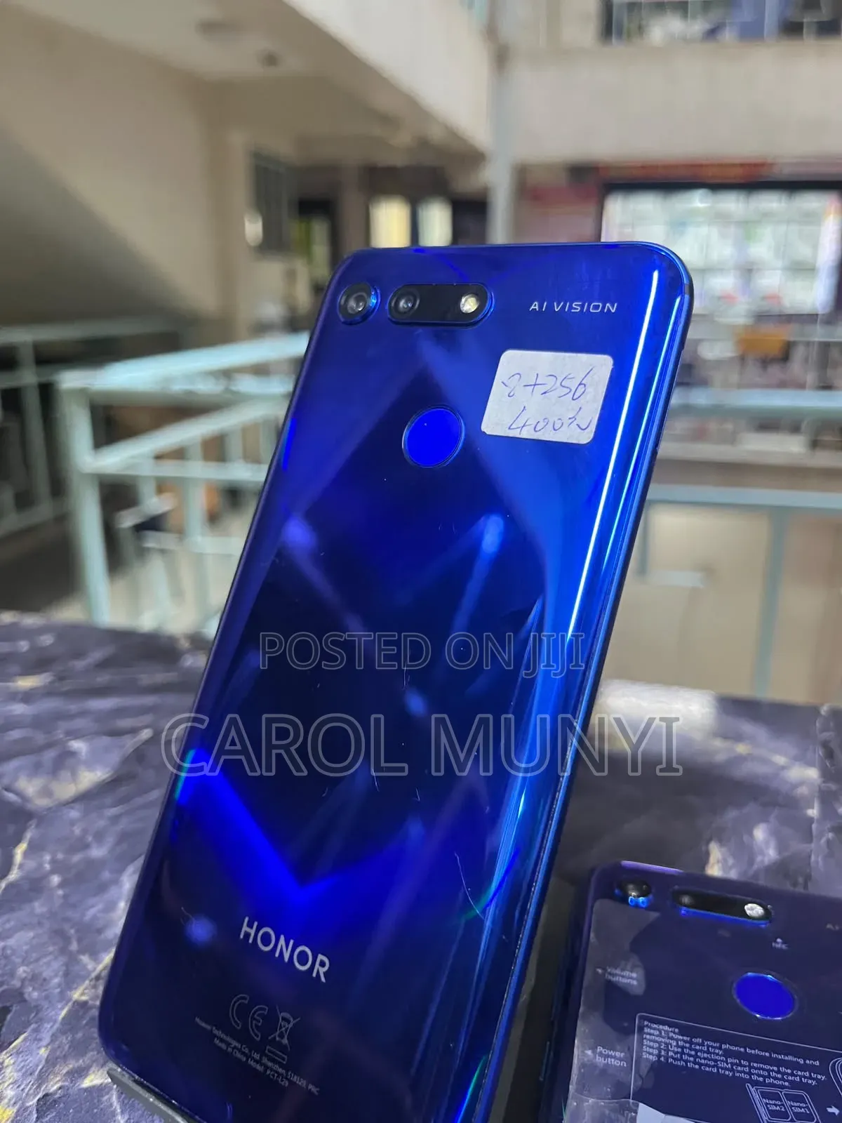 New Honor V20 256 GB Blue