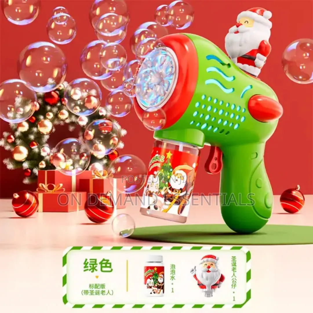 Christmas Themed Bubble Gun