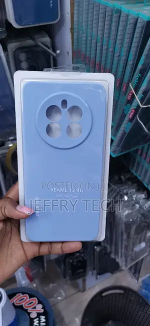 Light Blue Silicone Case for the Realme 12 4G / Realme 12 Plus 5G