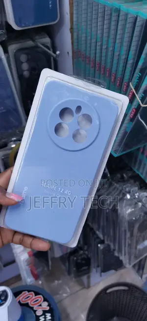 Light Blue Silicone Case for the Realme 12 4G / Realme 12 Plus 5G
