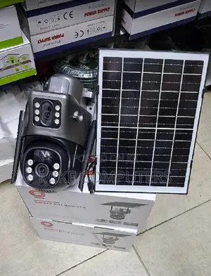 Solar Powered V380 Lens 4G PTZ Surveillance Camera