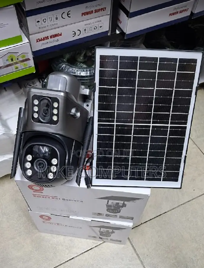 Solar Powered V380 Lens 4G PTZ Surveillance Camera
