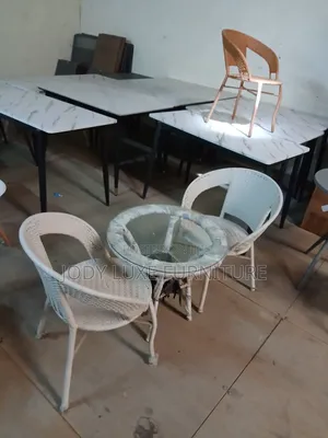 White 2-Seater Rattan Bistro Set