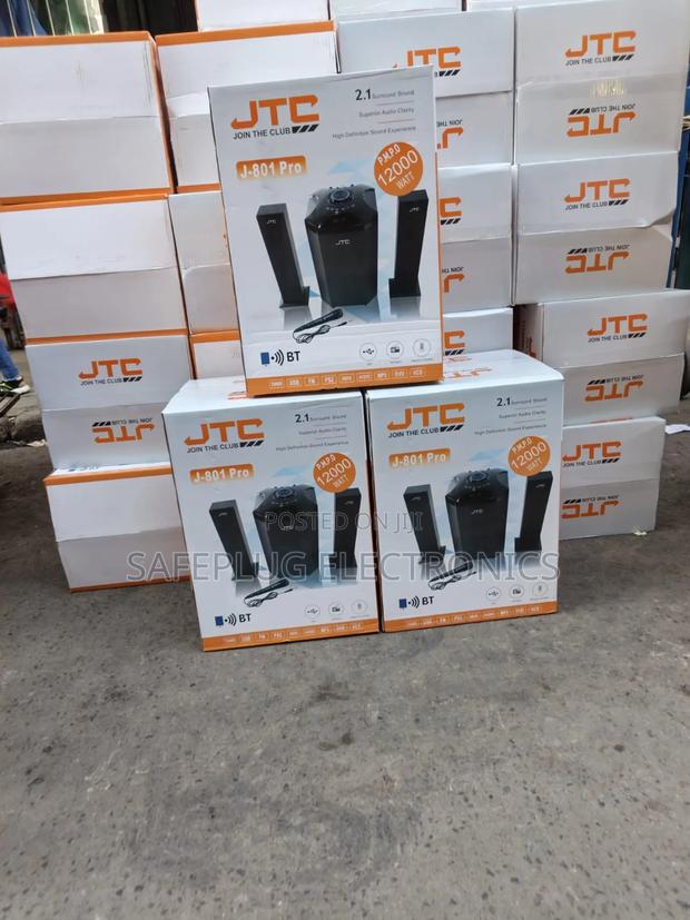 JTC Mtungi J-801 Pro 2.1 Channel Subwoofer With Bluetooth & Free Mic