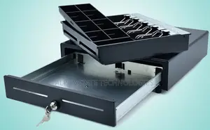 Automatic Small Metal CashDrawer Front Bill Slot With 3-Position Locks