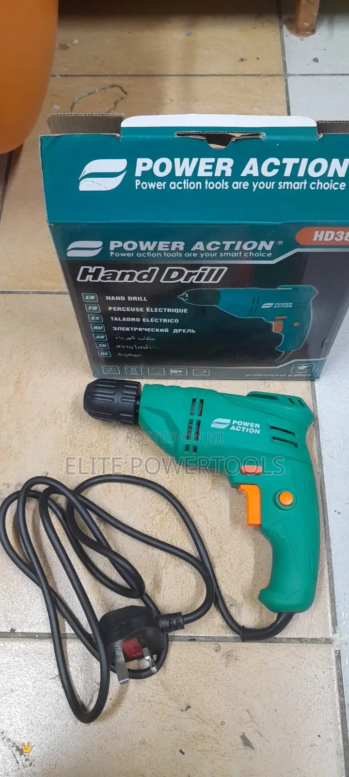Power Action Handheld Electric Drill