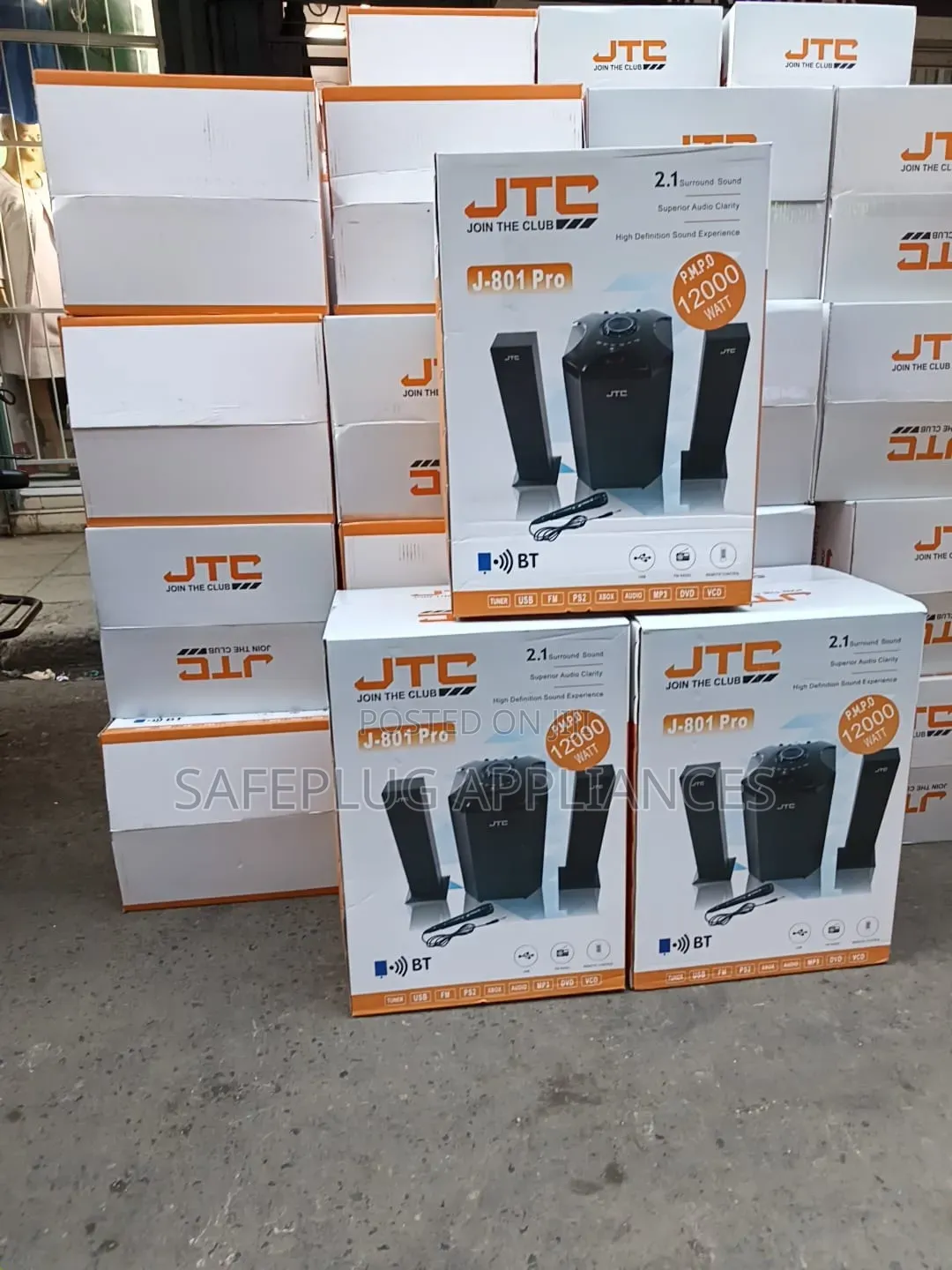 JTC J-801 Pro 2.1 Woofer System With Microphone