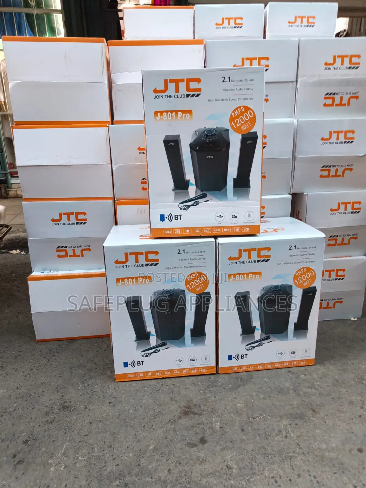 JTC J-801 Pro 2.1 Woofer System With Microphone