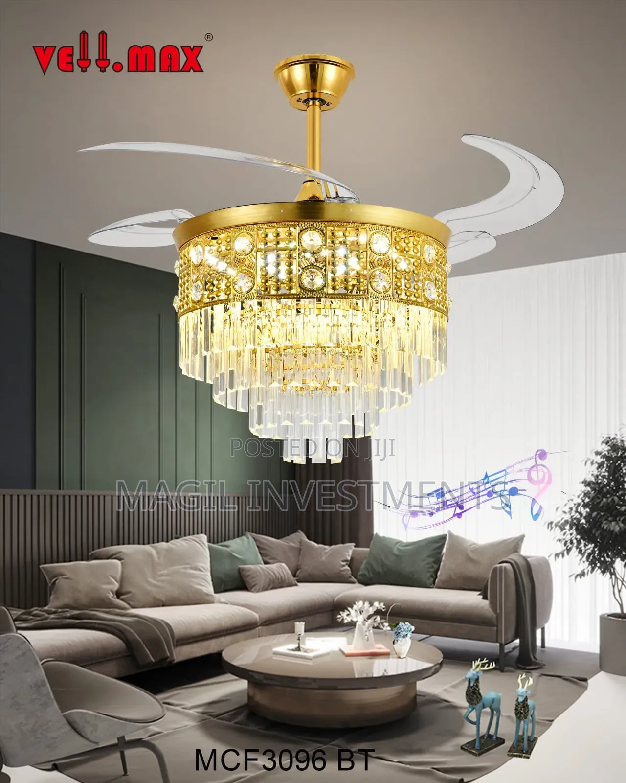 Crystal Chandelier With a Fun