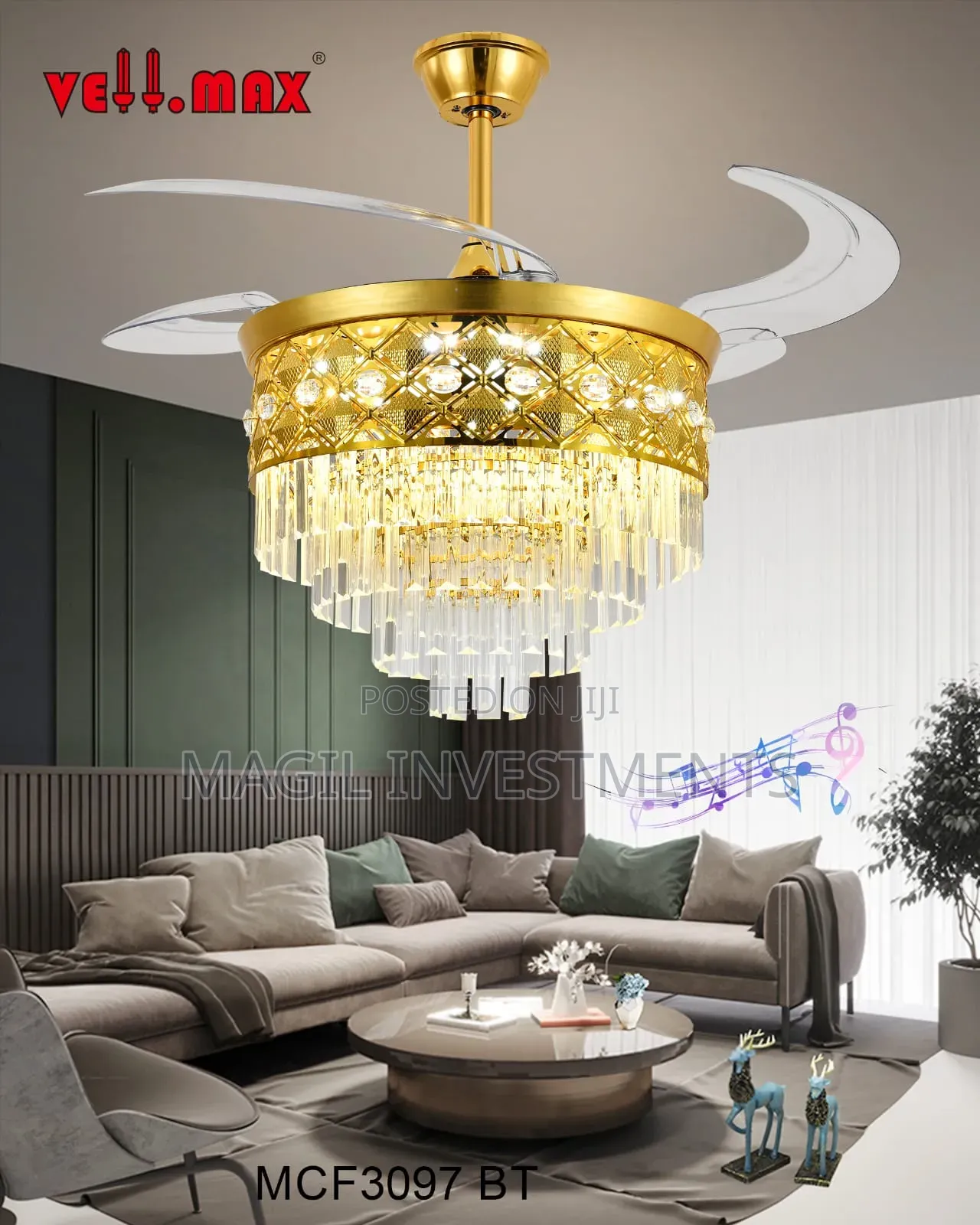 Crystal Chandelier With a Fun