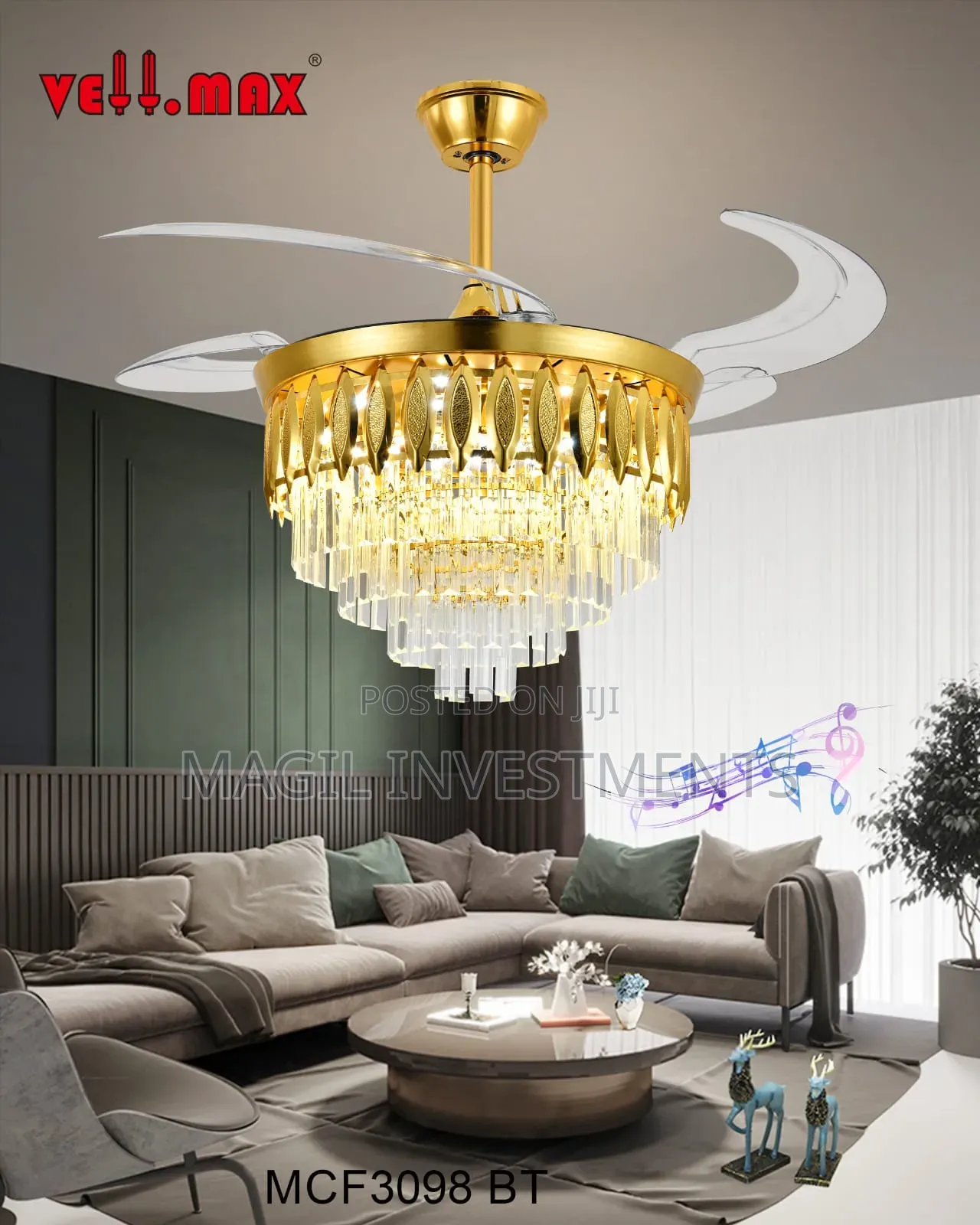 Crystal Chandelier With a Fun