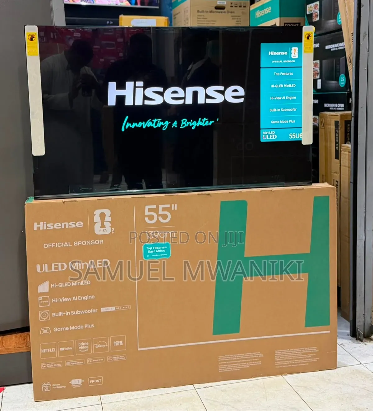 Hisense 55" U6S MiniLED Smart TV
Latest Model Frameless Screen