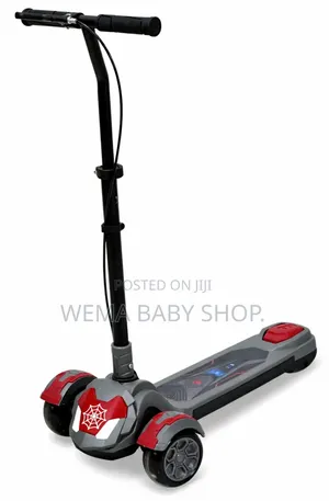 Kids Scooters-3-Wheel/Adjustable/Handlebars/Handbrake Cables/Led/Music