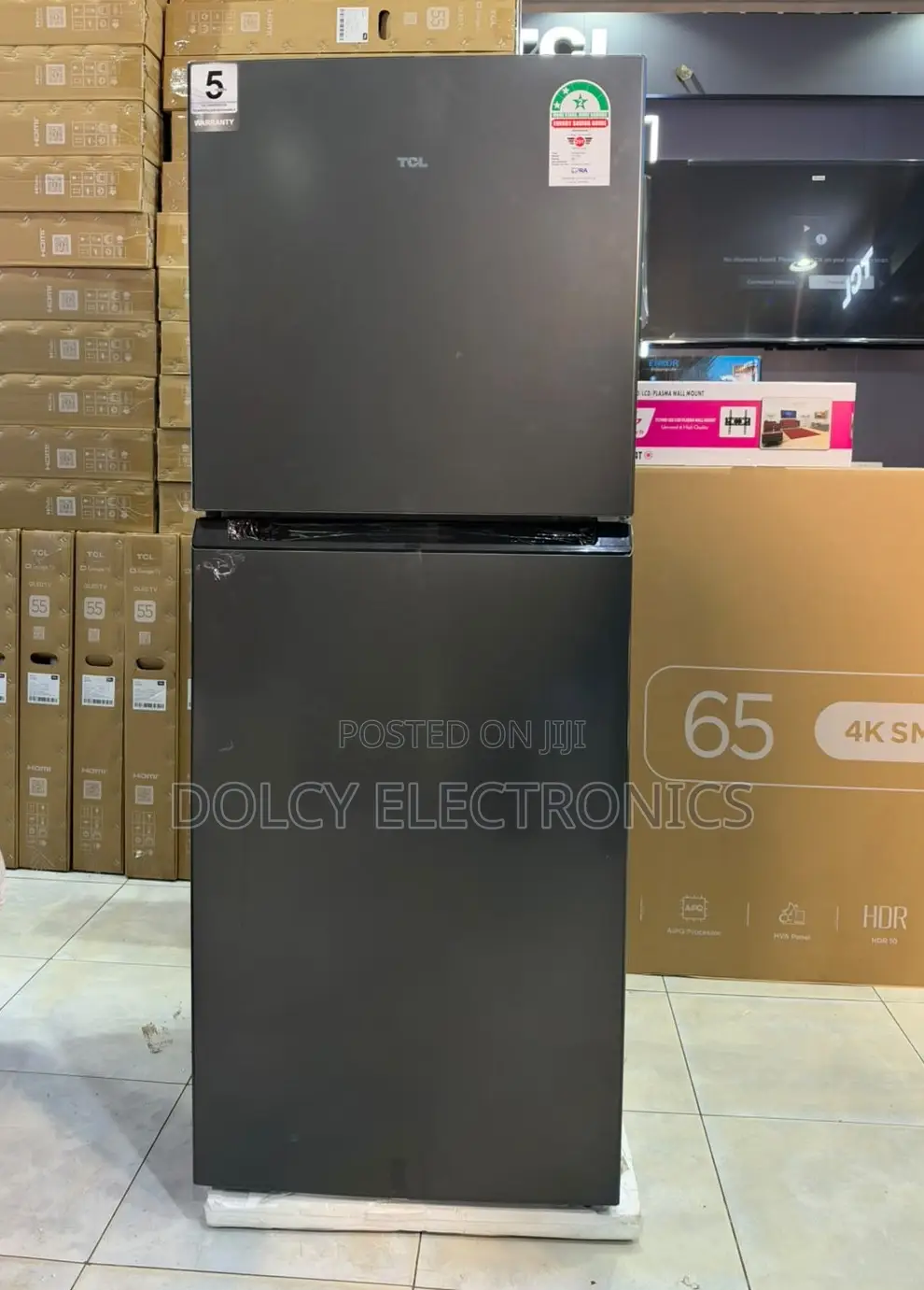 TCL Top-Mount Refrigerator F270tm 270l Silver
