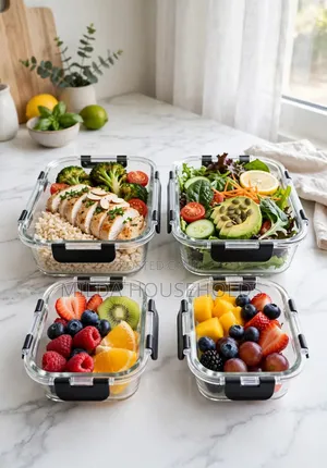  4 in 1 Borosilicate Glass Containe Set