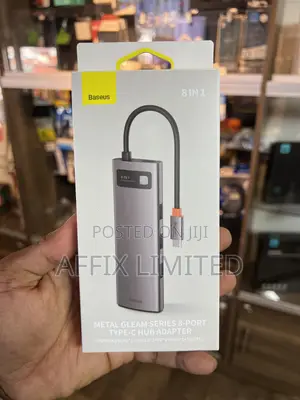 Baseus 8-in-1 USB-C Hub – 4K HDMI & 100W PD