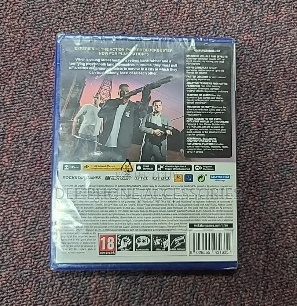 Grand Theft Auto v GTA 5 Game