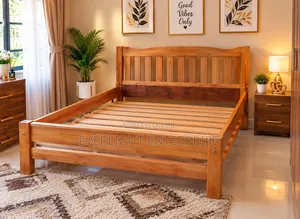 Pure Wooden Complete Bed