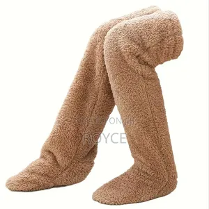 Fuzzy Plush Over the Knee Socks