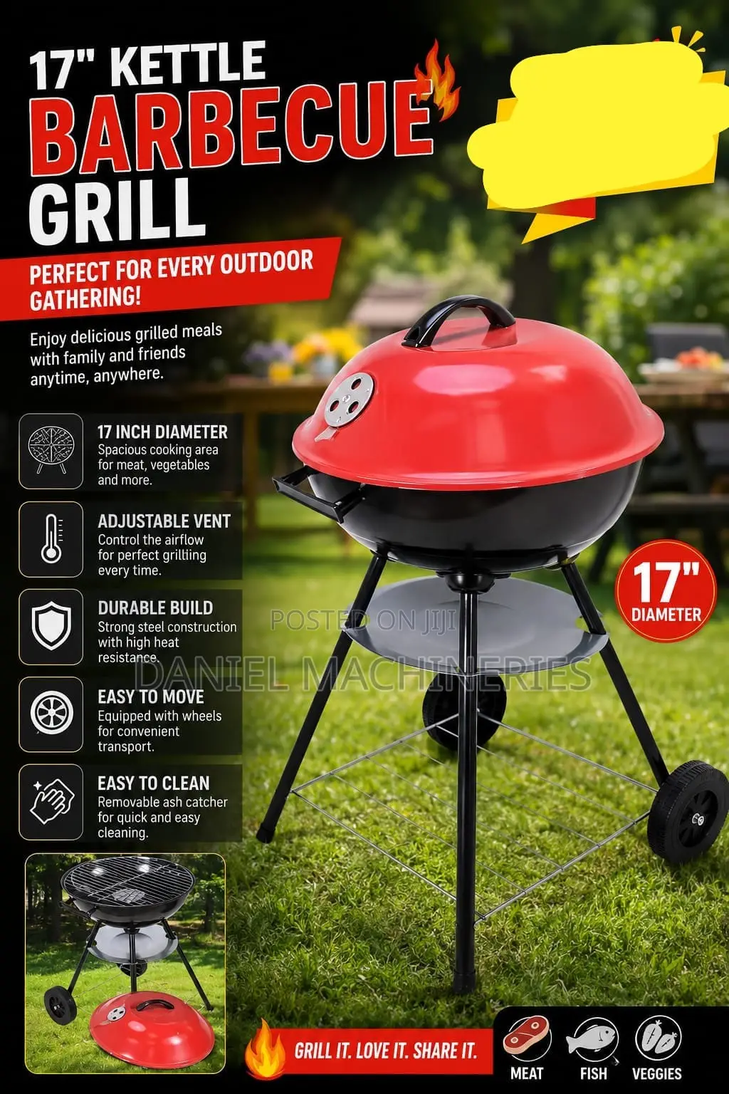 17inch Kettle Barbecue Grill