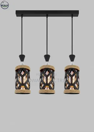 3-in-1 Hemp Rope Industrial Pendant Light