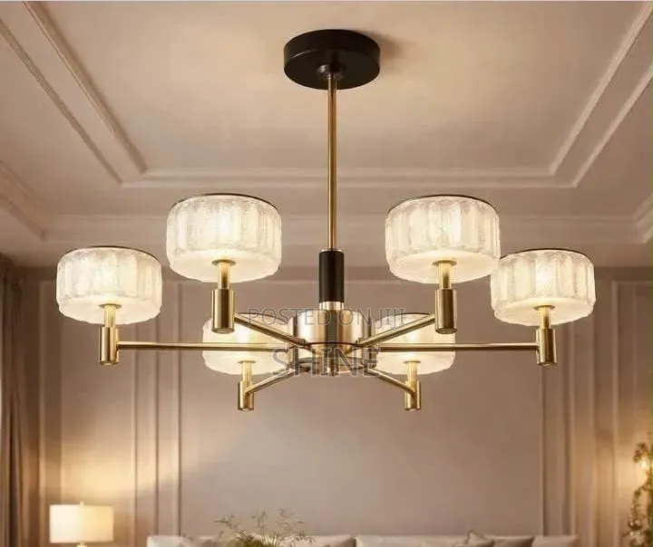Stunning Modern Gold Chandelier