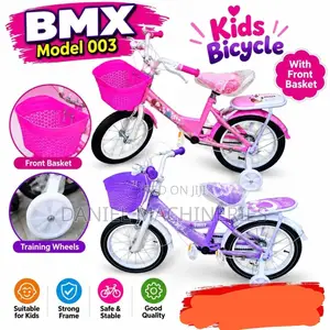 BMX Kids Bicycle With Basket and Training Wheels