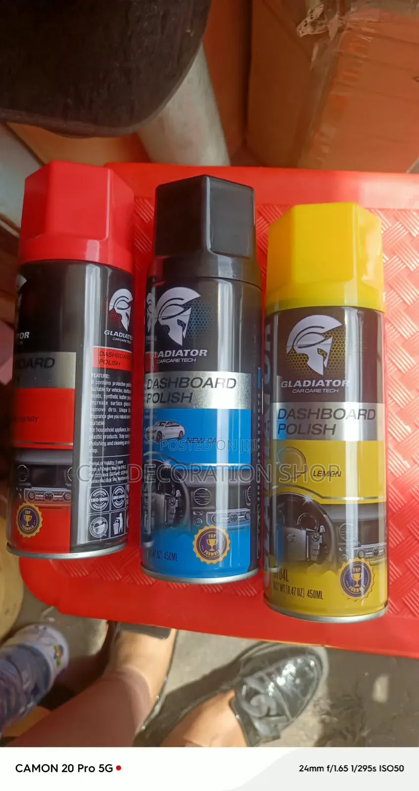 3pc Gladiator Dashboard Polish Spray 450ml
