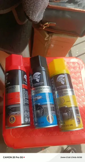 3pc Gladiator Dashboard Aerosol Spray Cans Lemon,vanilla,new Car,Oud