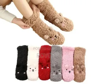 Fuzzy Bear Kids Socks
