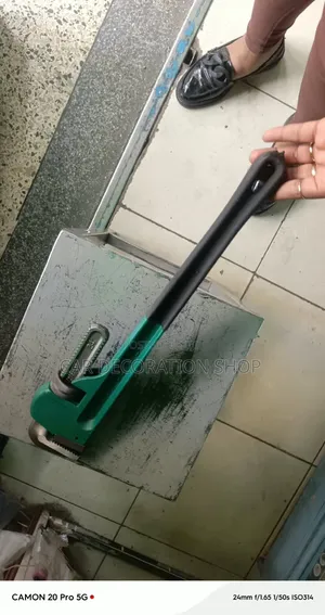 24" Pipe Fitting Wrench During Plumping or Mechanical Work