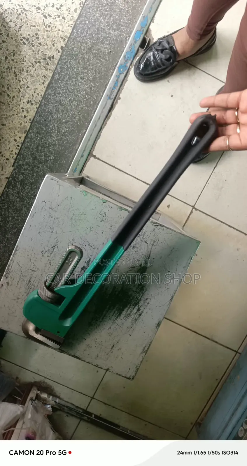 24" Pipe Fitting Wrench During Plumping or Mechanical Work