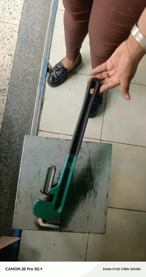24" Pipe Fitting Wrench During Plumping or Mechanical Work