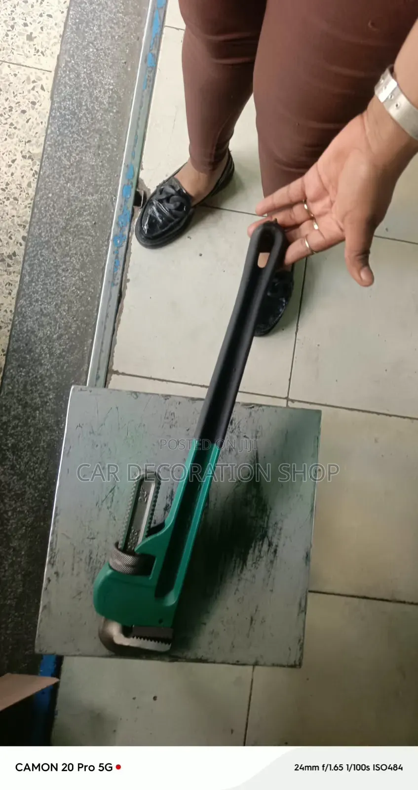 24" Pipe Fitting Wrench During Plumping or Mechanical Work