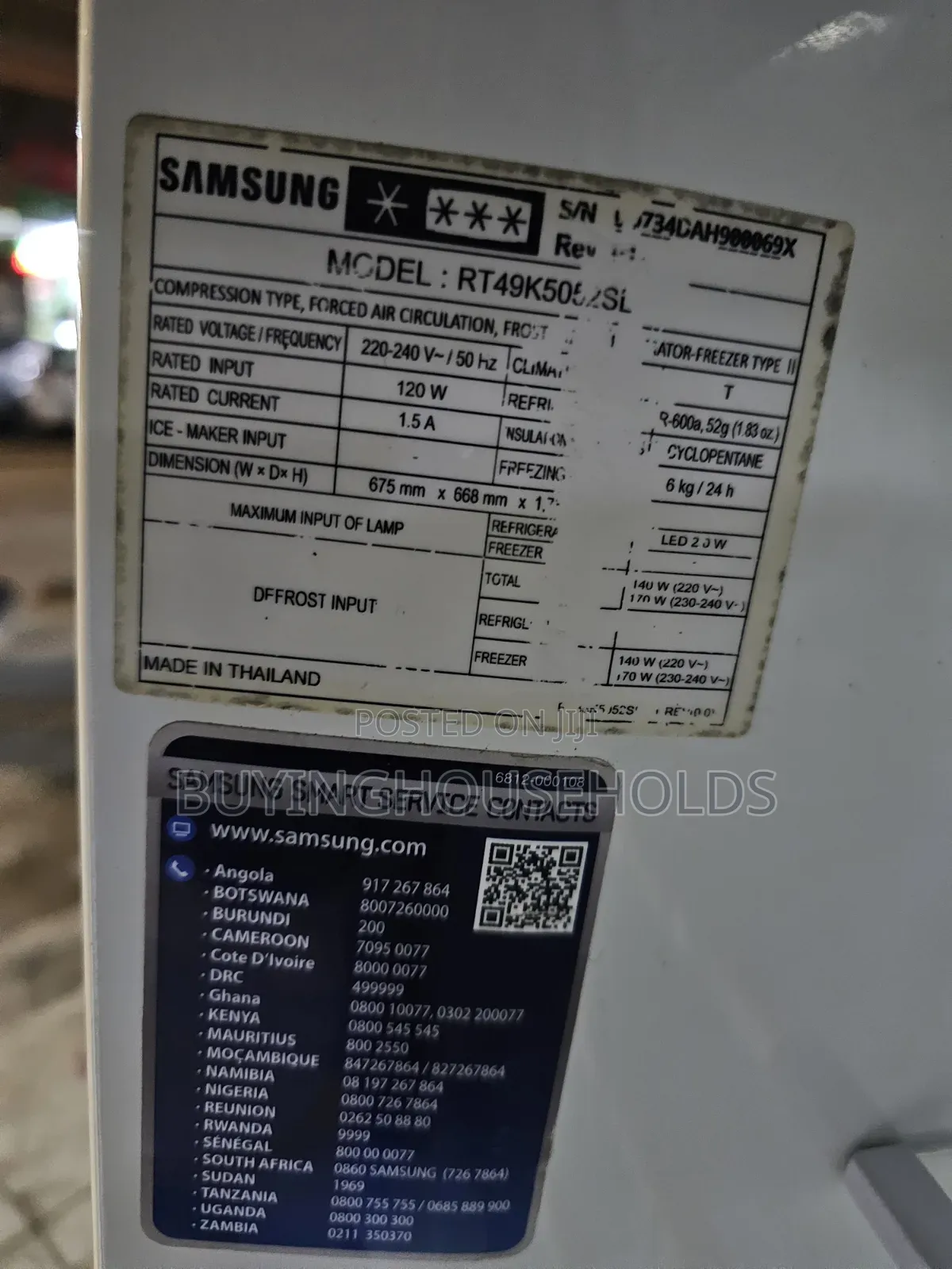 Samsung 385L No Frost Twin Cooling Fridge (Model:RT49)