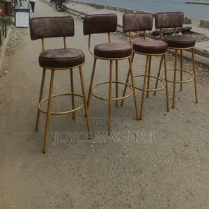 Kitchen Stools or Counter Stools, Gold and Brown