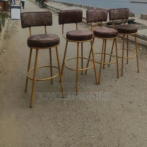 Kitchen Stools or Counter Stools, Gold and Brown - thumbnail 2