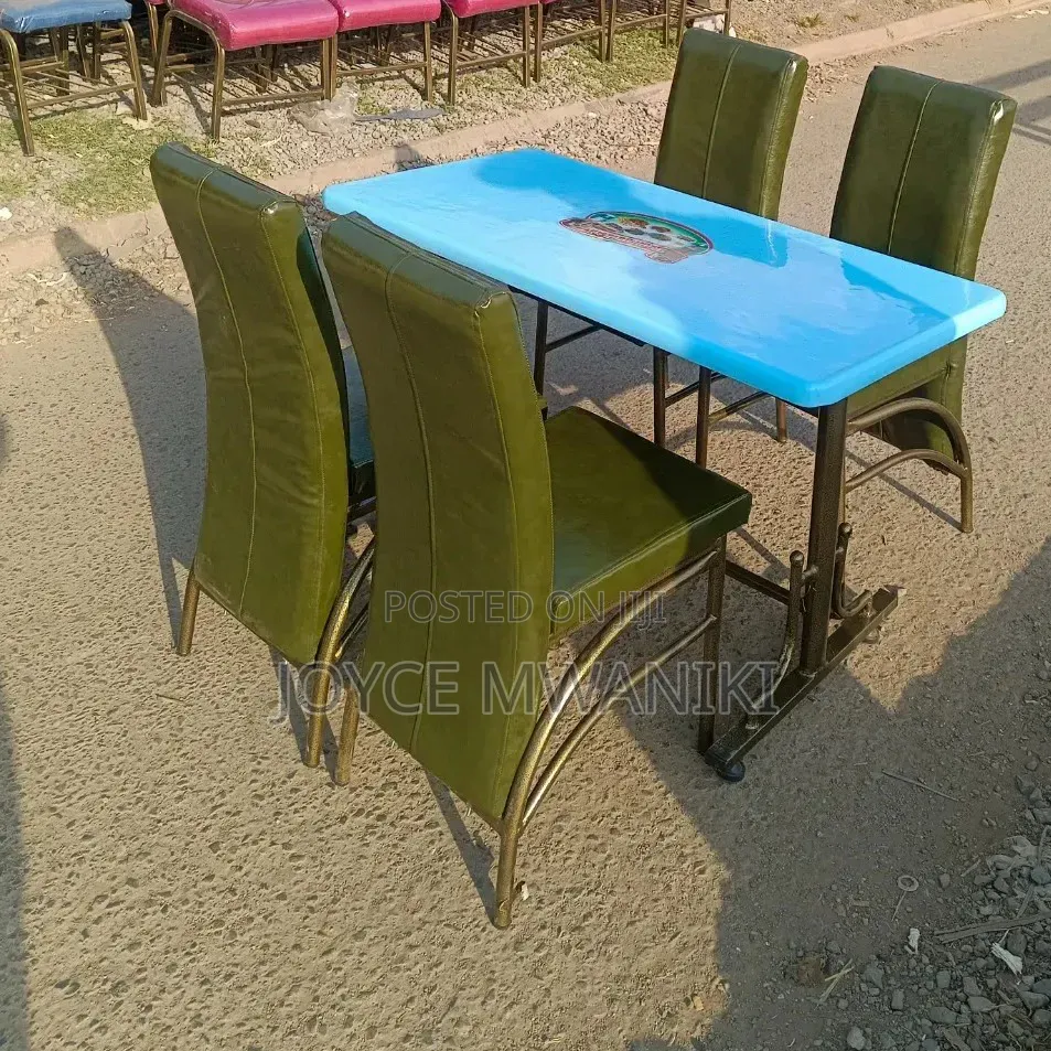 Restaurant or Hotel Set, Green With Coated Frame 