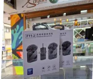 Wireless Microphone F11-2 Lavalier Microphone for Contect Creation