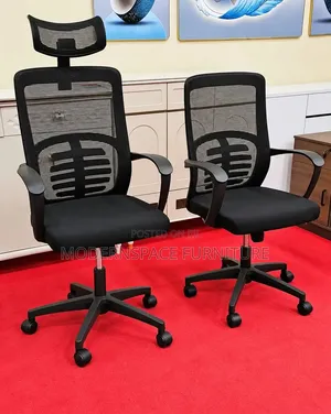 Black Mesh Office Chairs With Headrests