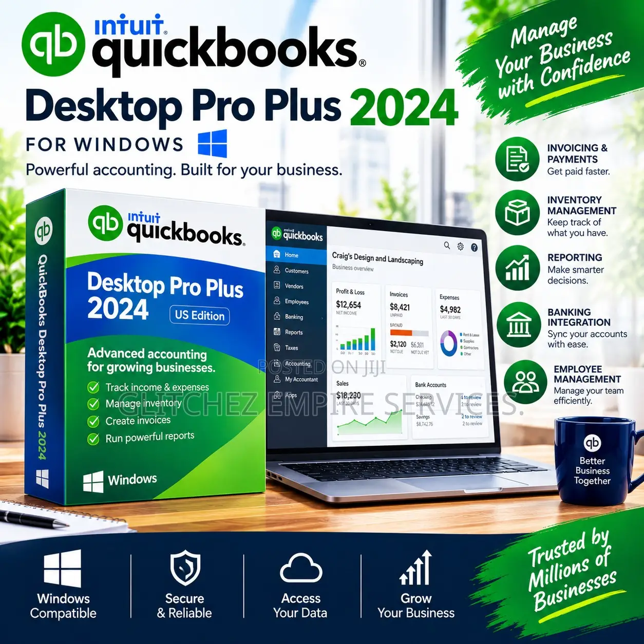 Intuit Quickbooks Desktop Pro Plus 2024 (Us)