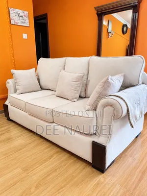 7 Seater White Sofa