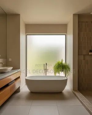 Bathroom Window Frosted Film for Added Privacy