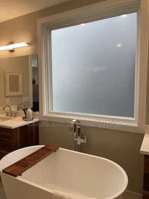 Bathroom Window Frosted Film for Added Privacy