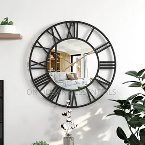 Creative Wall Clock Metal With Mirror