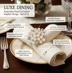 Napkin Ring Holder With Beads