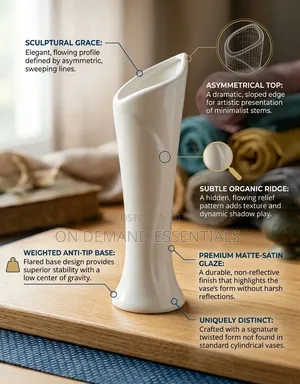 Ceramic Leaf Vase