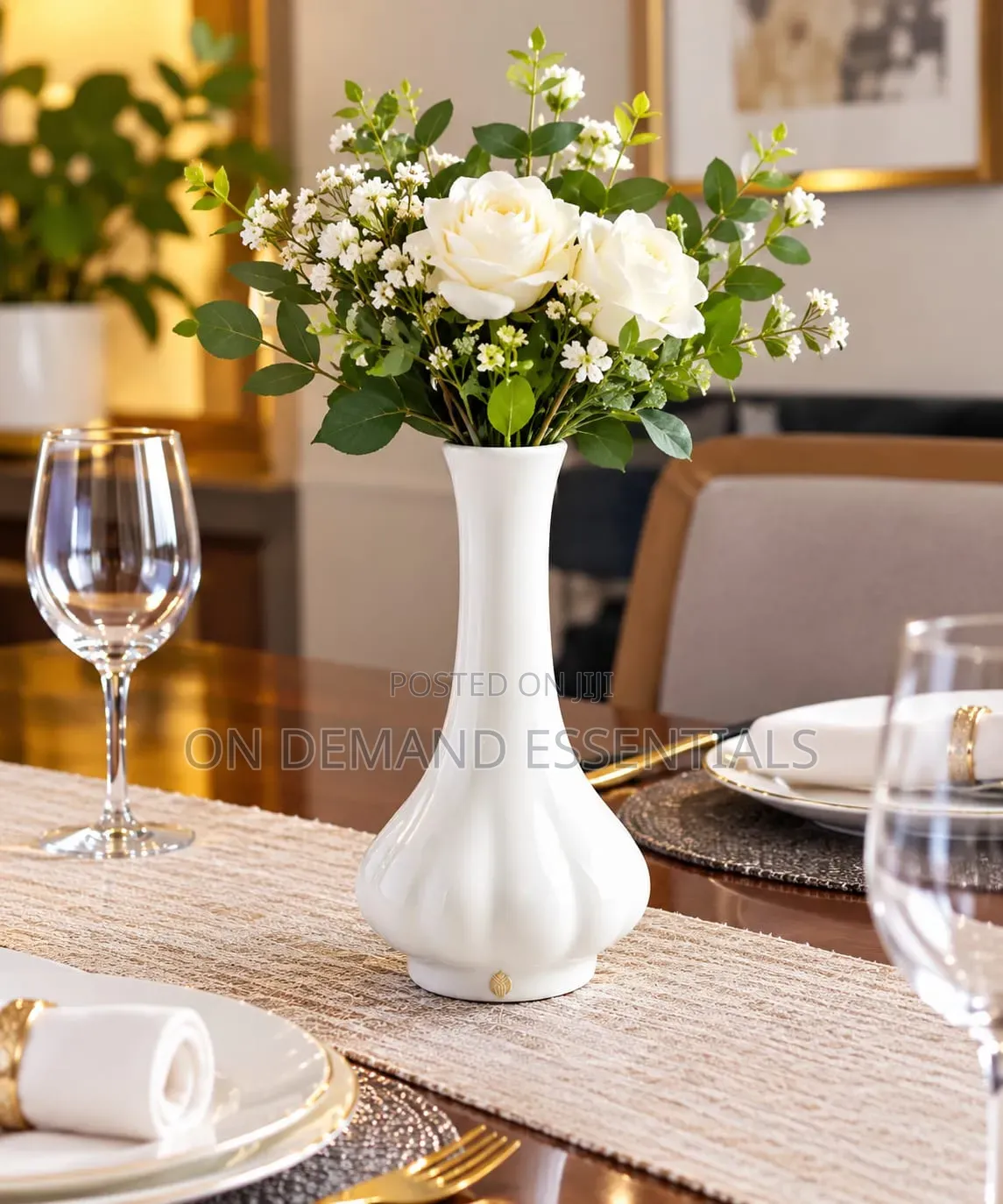 Ceramic Pumpkin Flower Vase