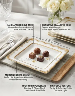 Gold Detail Side Plate