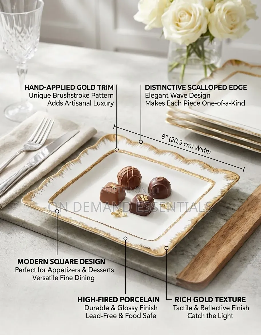 Gold Detail Side Plate